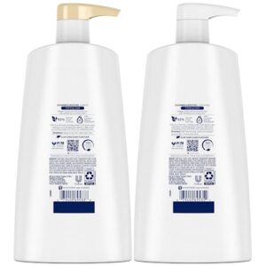 Dove Shampoo and Conditioner Set - Cool Moisture Cucumber Hydrating Shampoo for Dry Hair with Coconut Oil, Marula Oil, and Grapeseed Oil for Hair Care, 25.4 Fl Oz (2 Piece Set)