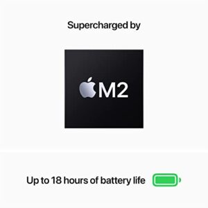Apple 2022 MacBook Air M2 Chip (13-inch, 8GB RAM, 256GB SSD Storage) (QWERTY English) Space Gray (Renewed Premium)