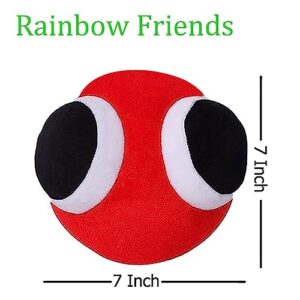 Sokmrus 3pcs Rainbow Friends Plush, Cyan Plush, Lookies Plush, Yellow Rainbow Friends Chapter 2 Plushies (3pc)