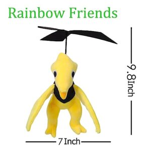 Sokmrus 3pcs Rainbow Friends Plush, Cyan Plush, Lookies Plush, Yellow Rainbow Friends Chapter 2 Plushies (3pc)