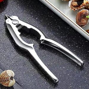 Gazechimp Shellfish Clam Opener Pliers Tool Gadgets Nut Cracker Comfortable Grip Accessories Sturdy Zinc Alloy Crab Cracker for Restaurants and Home