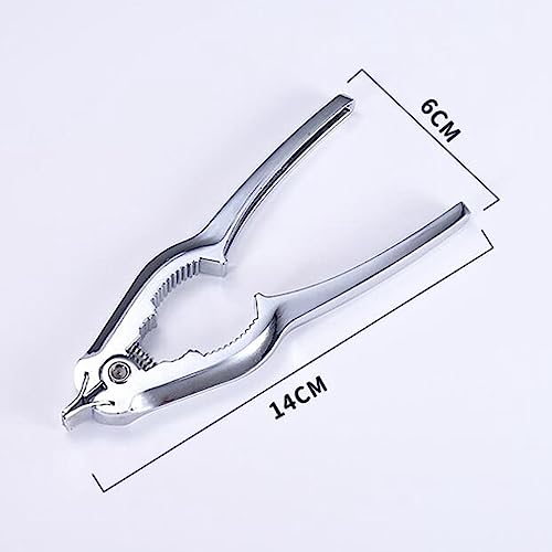 Gazechimp Shellfish Clam Opener Pliers Tool Gadgets Nut Cracker Comfortable Grip Accessories Sturdy Zinc Alloy Crab Cracker for Restaurants and Home