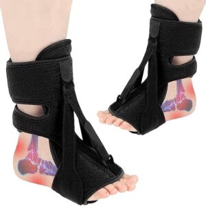 ZAGH 1Pcs Plantar Fasciitis Night Splint with Soft Memory Foam Pad Achilles Tendonitis Relief Foot Drop Heel Arch Pain Support Unisex