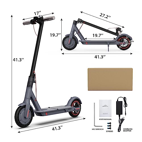 Electric Scooter for Adult,350W Commuter Electric Kick Scooter Up to 19MPH & 18-21Miles Range Folding App Control Commuting Intelligent Sport Scooter for Adult and Teen（2023 Performance Upgrade）