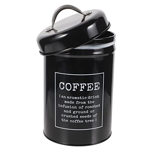 BETOOKY Coffee Can Sealed Container Tea Containers Coffee Container Flour Storage Container Coffee Powder Jar Metal Tea Canister Coffee Sugar Tea Canister Set Metal Canister Coffee Jars