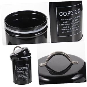 BETOOKY Coffee Can Sealed Container Tea Containers Coffee Container Flour Storage Container Coffee Powder Jar Metal Tea Canister Coffee Sugar Tea Canister Set Metal Canister Coffee Jars