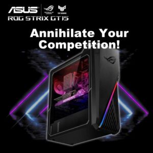 ASUS 2022 ROG Gaming Desktop, Intel Core i7-12700F Processor, 64GB DDR4 RAM, 4TB PCIe SSD + 4TB HDD, NVIDIA GeForce RTX 3060 12G DDR6, Win 11 Pro, Black, Hotface DVD-RW USB Hub