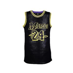 toock youth basketball practice jersey for boys : #24 kids sports jerseys for boys,sports fan jerseys. (xs-xl) black