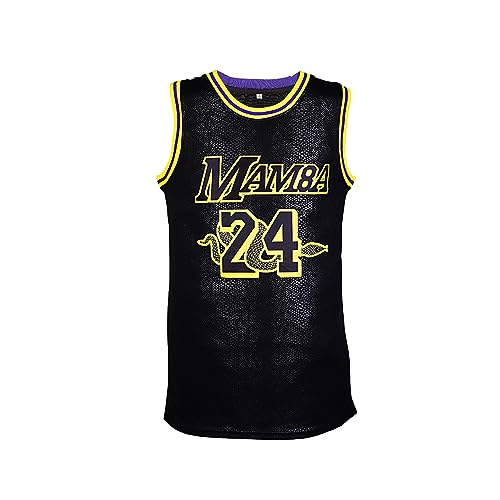 Toock Youth Basketball Practice Jersey for Boys : #24 Kids Sports Jerseys for Boys,Sports Fan Jerseys. (XS-XL) Black