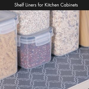 Cooyes Shelf Liner – Premium Cabinet Liner for Kitchen – Non-Slip Shelf Liners for Kitchen Cabinets – Waterproof Shelf Paper with Modern Pattern – Durable EVA Cabinet Liners