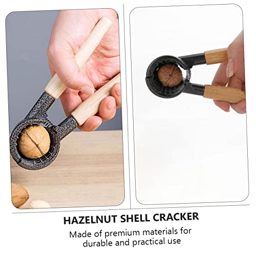 Black Walnut 3 Pcs Nutcracker Nut Sheller Pliers Dried Fruit Opener Nut Opener Tool Crab Tools Peanut Electric Bottle Opener Multifunctional Nutcracker Chestnut Shell Chestnut Set