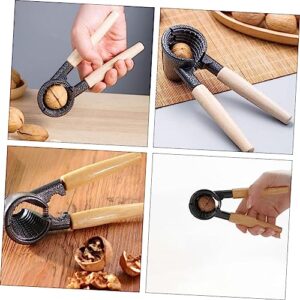 Black Walnut 3 Pcs Nutcracker Nut Sheller Pliers Dried Fruit Opener Nut Opener Tool Crab Tools Peanut Electric Bottle Opener Multifunctional Nutcracker Chestnut Shell Chestnut Set