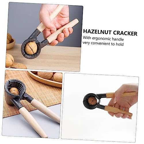 Black Walnut 3 Pcs Nutcracker Nut Sheller Pliers Dried Fruit Opener Nut Opener Tool Crab Tools Peanut Electric Bottle Opener Multifunctional Nutcracker Chestnut Shell Chestnut Set