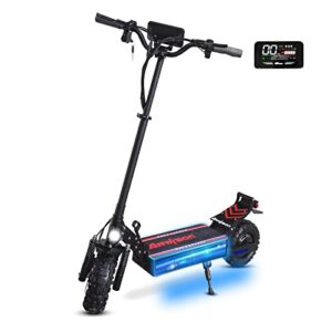 arwibon q30pro electric scooter for adults - 2500w motor,52v/18ah battery,up to 38 mph range 30 miles,440 lbs 11" heavy duty vacuum off-road tire,iscooter,escooter