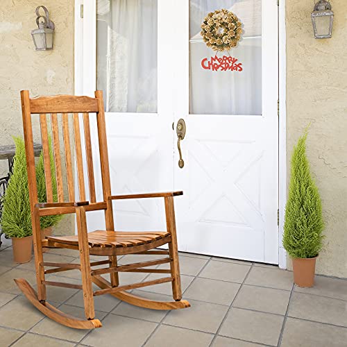 Patio Rocking Chairs, All Weather Rocking Chair Outdoor,High Back Porch Rocker,Wide Plastic Rocking Chair for Adult,360lbs