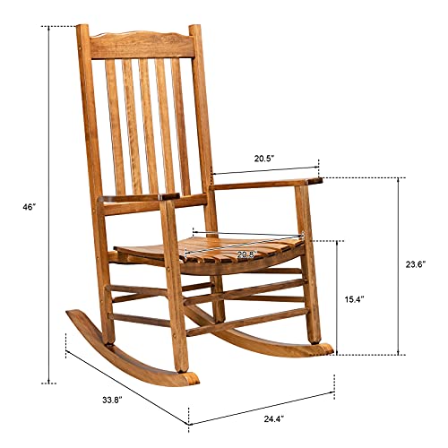 Patio Rocking Chairs, All Weather Rocking Chair Outdoor,High Back Porch Rocker,Wide Plastic Rocking Chair for Adult,360lbs