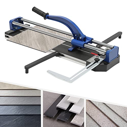 Tile Cutter 31 Inch Manual Tile Cutter with Tungsten Alloy Wheels, Ceramic Floor Tile Tile Cutting Tool, Infrared Positioning Guided Accuracy, Adjustable Measuring Ruler