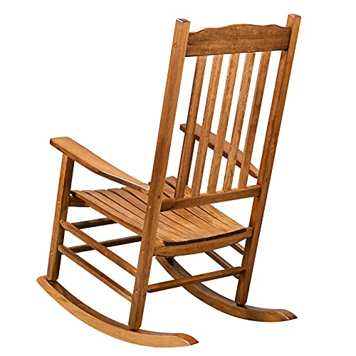 Patio Rocking Chairs, Poly Lumber Rocker,All Weather Rocking Chair Outdoor,High Back Porch Rocker,Wide Plastic Rocking Chair for Adult,360lbs