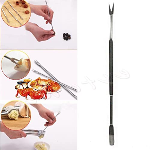 DarklIp Stainless Steel Seafood Lobster Picker Fork Seafood Tools Crab Needle for Lobster Crab Nut Party Supplies Easy to Use Lobster Crackers and Picks