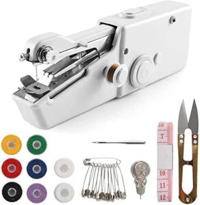 handheld sewing machine, hand cordless sewing tool mini portable sewing machine, essentials for home quick repairing and stitch handicrafts