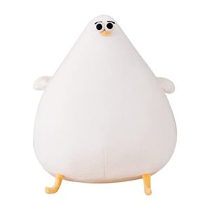 kooteedd cute seagull plush pillow fat chicken plush toy stuffed animal funny mother hen doll cartoon plushie gift for girlfriends 15 inch