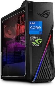 asus rog strix g15 gaming desktop 2023 newest, intel core i7-12700f up to 4.9ghz(12 cores), nvidia geforce rtx 3060 graphics, 64gb ram, 2tb ssd, wi-fi 6, bluetooth, windows 11 home