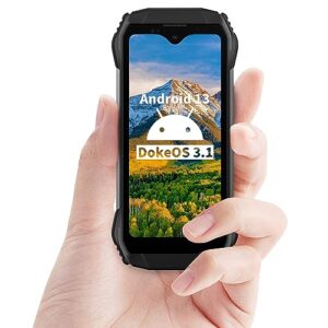 blackview n6000 rugged smartphone 2023, 4.3-inch small android 13 phone, 16gb 256gb octa-core mtk helio g99 6nm, 48mp + 16mp camera, dual sim 4g, qhd+ display 3880mah 18w fast charge rugged phone, nfc