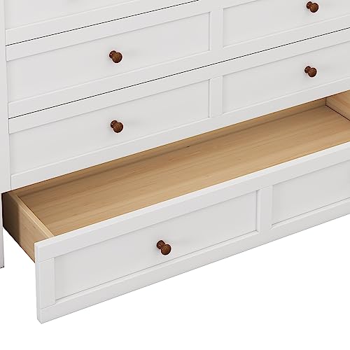 SIYSNKSI Modern Queen Size Murphy Bed Chest, Solid Wood Foldable Platform Bed with Charging Station and Large Storage Drawer, Muti-Functional Cabinet Bed for Home Office or Small Room