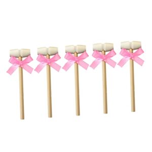 mini wooden hammers 5pcs wooden hammer ornaments hammer mini for cracking seafood tool wood mallets for chocolate wooden crab mallets pink mini mallets wood cake mallets