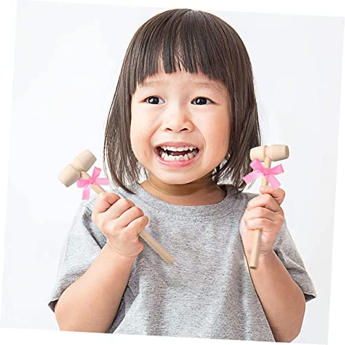 Mini Wooden Hammers 5pcs Wooden Hammer Ornaments Hammer Mini for Cracking Seafood Tool Wood Mallets for Chocolate Wooden Crab Mallets Pink Mini Mallets Wood Cake Mallets