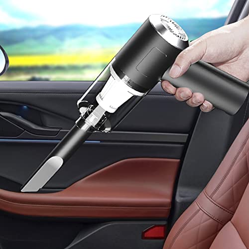 Qiopertar Cordless Handheld Car Vacuum Cleaner, 120W Powerful Suction Small Car Vacuum Cleaner, Mini Dusts Buster with USB Portable Vacuum Cleaner for Women Men