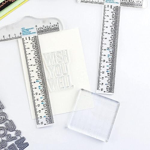 2pcs T Square Ruler 6 Inches Clear Acrylic T-Square Ruler, Drafting Tools, Drafting T Square, T Ruler Transparent for Crafting and Drafting