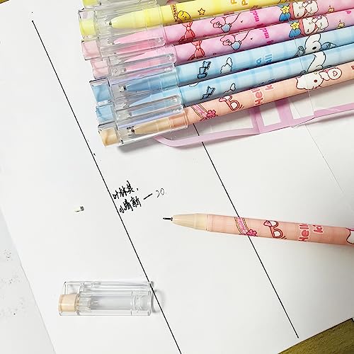 Anime School Supplies 12pcs Black Pens Cute Merch Back to School Supplies (san-color 12pcs)