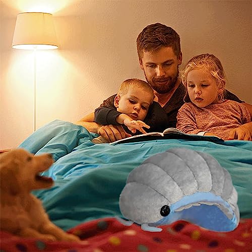 AHXHWKA Insect Plush Toys 12-Inch Pill Bug Stuffed Soft Animals Pillow Plushie Cushion Insect Isopod Doll Kids Toys Girls Boys Gifts