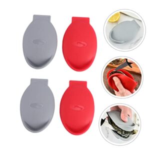 Seafood Shucking Tools 4pcs Silicone Oyster Clip silicone jar opener silicone gloves Silica gel Silicone Oyster Opener lobster Kitchen Gadgets seafood Kitchen Tool Opener Tools