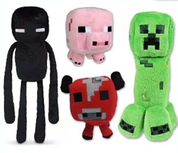 XSLWAN Creeper Plush Toys ，Baby Pig，Baby Mooshroom Plushand Enderman Plush Toys Game Plush Stuffed Toys for GIF