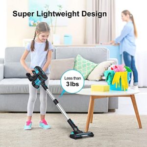 INSE Cordless Vacuum Cleaner, 6-in-1 Powerful Cordless Stick Vacuum, 45 mins Runtime, Ultra-Quiet, Lightweight, Rechargeable 2200mAh Battery, Versatile Vacuum Cleaner for Pet Hair Hard Floor Car Home