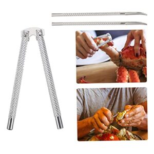 Ar Multitool 1 Set Crab Claws Heavy Duty Forks Spoons Set Stainless Steel Forks Seafood Tools Set Crab Leg Opener Crab Crackers Crab Picks Crab Eating Tools Set Multifunction