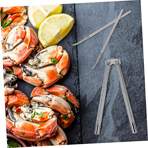 Ar Multitool 1 Set Crab Claws Heavy Duty Forks Spoons Set Stainless Steel Forks Seafood Tools Set Crab Leg Opener Crab Crackers Crab Picks Crab Eating Tools Set Multifunction