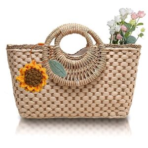 zphxd chic beach bags and straw tote bags luxury handbags for women's vacation boho beach summer clutch