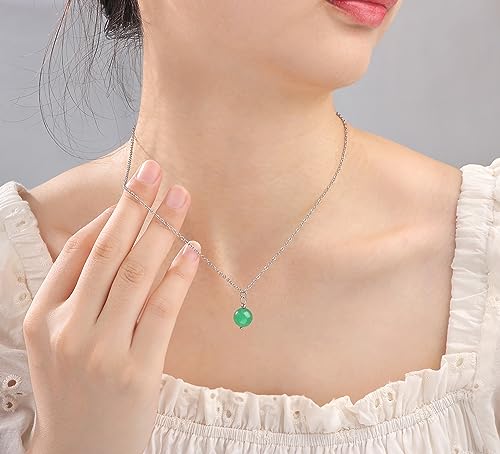 Jade Pendant Best Friend Birthday Gifts for Women Her Gifts for Your Best Friend Teen Girls Best Friend Necklace for Christmas College Graduation Back to School Thanksgiving Day Green Crystal Necklace