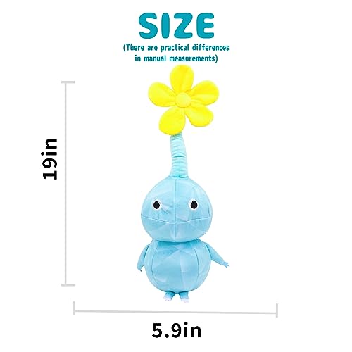 SAJISP 2023 Pikmin Plush-11.8inch Ice Pikmin Plushies Toy for Game Fans Gift Cute Stuffed Animal Doll for Kids Boys and Girls