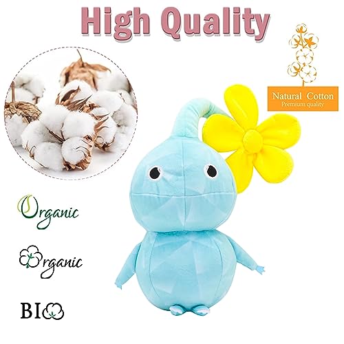 SAJISP 2023 Pikmin Plush-11.8inch Ice Pikmin Plushies Toy for Game Fans Gift Cute Stuffed Animal Doll for Kids Boys and Girls
