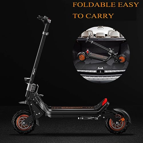 Electric Scooter for Adults with Smart APP - Folding Electric Scooter Dual 1200W Motor,Up to 37 MPH & 50 Miles Range,Removable 48V/20AH Battery,11" All Terrain Fait Tires Offroad Electric Scooter.