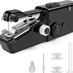 Lightweight and Easy Operated Cordless Handheld Sewing Machines for Beginners, Mini Hand Sewing Machine with Accessory Kit, Portable Sewing Machine for Home Quick Repairing and Stitch Handicrafts