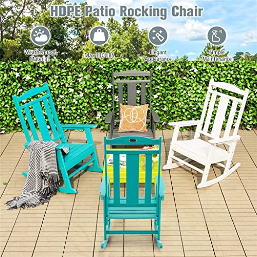 JGQGB 2 Piece Patio Rocker Rocker High Back