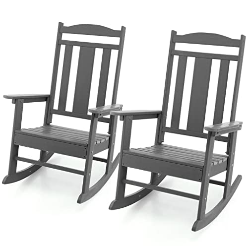 JGQGB 2 Piece Patio Rocker Rocker High Back