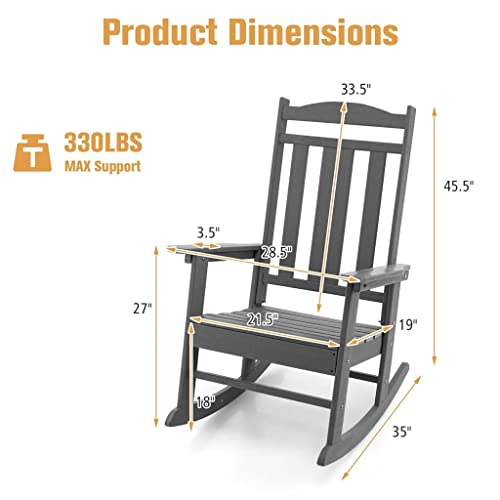 JGQGB 2 Piece Patio Rocker Rocker High Back