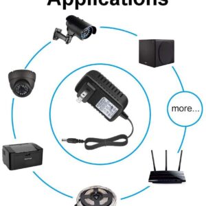 DKKPIA Global AC/DC Adapter for Hitachi Digital 8 Hi8 8mm Video Camcorder VHSC Camera VM-H53E VM-E53A VM-E55A VM-H57 VM-H57A VM-H57E VM-E57E Power Supply Cord Cable Charger Input: 100-240 VAC 50/