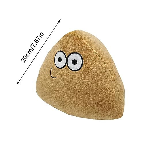 Fublazeze Pou Plush Toys Cute Cartoon Stuffed Animals 20cm Alien Pou Plushie Figure Game Plush Toy Cartoon Stuffed Animal Soft Doll Pillow Kid Children Birthday 7.9inch